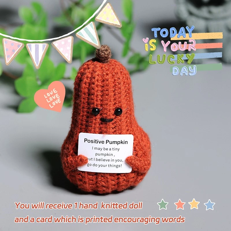 Crocheted Pumpkin Plush factory